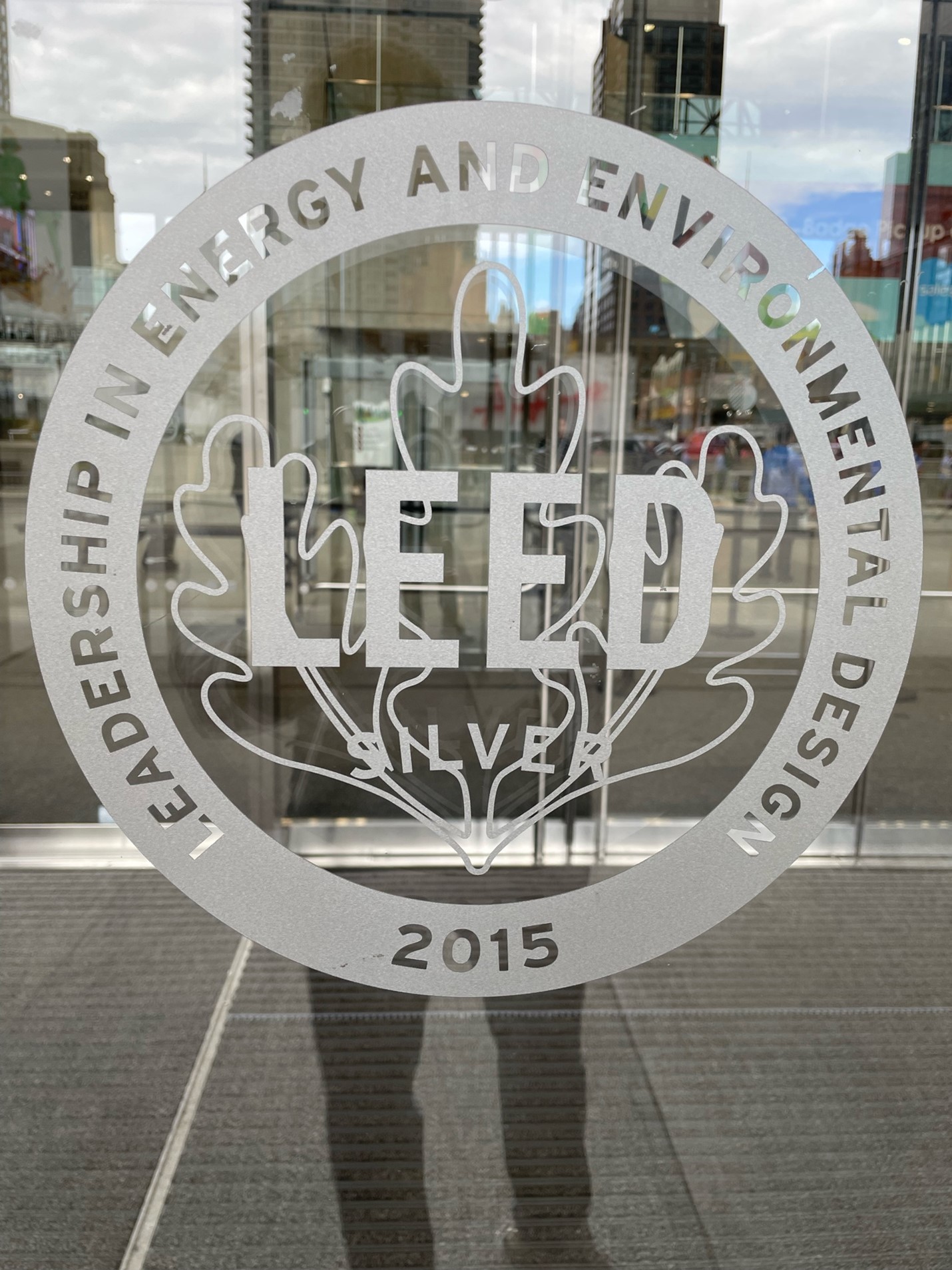 The LEED certification seal